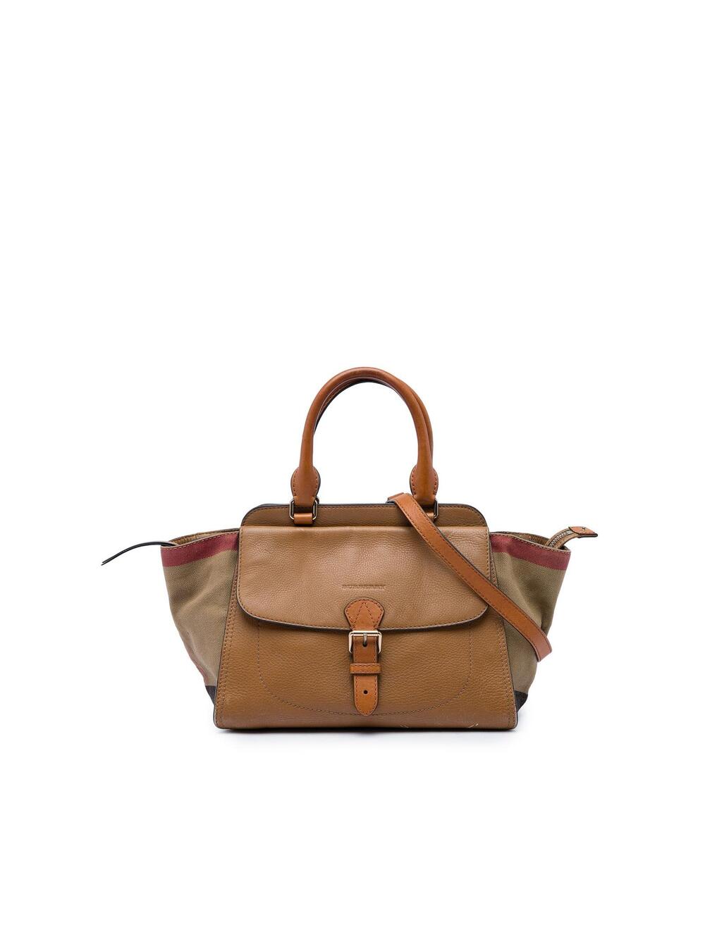 Burberry Leather And House Check Canvas #335124B42B